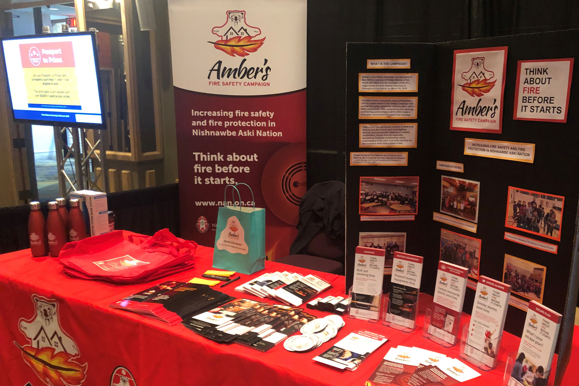 Amber's Fire Safety Campaign Booth Image